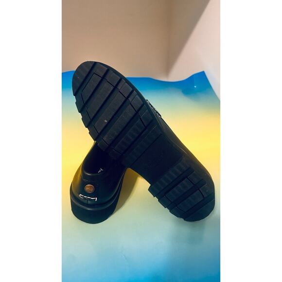 Sperry Top-Spider Chunky Penny Womens Loafers Black Flat Casual Shoes Slip On - Picture 9 of 16